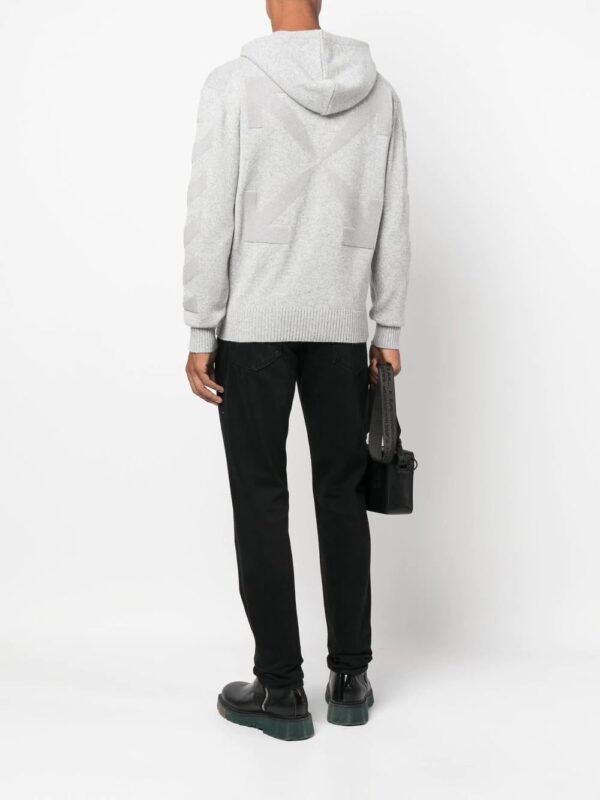 Off-White  arrow-motif cashmere hoodie - Image 2