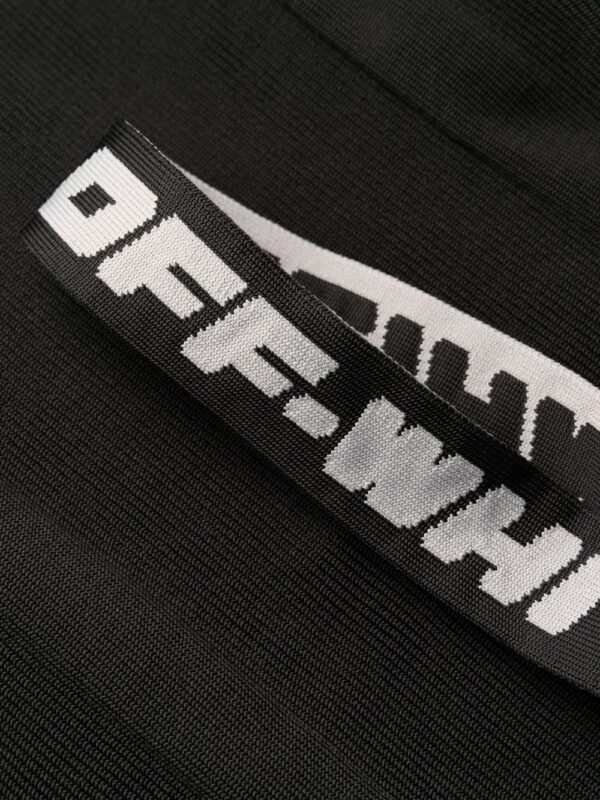 Off-White logo straps V-neck mini dress - Image 6