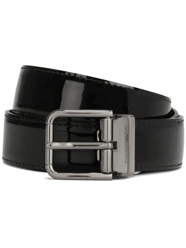 Dolce & gabbana  engraved-logo buckle-fastening belt