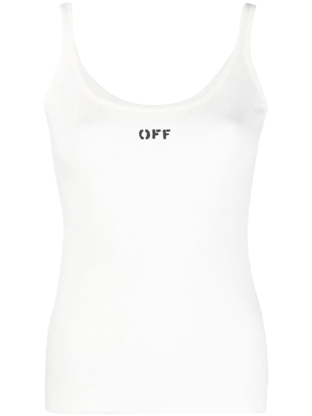 Off-White logo-print scoop-neck tank top