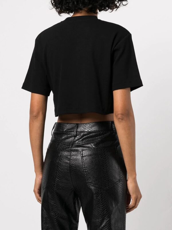 Off-White  cropped logo-print T-shirt - Image 4