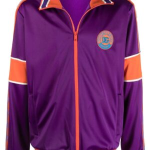 Dolce & Gabbana  logo-patch zip-fastening jacket