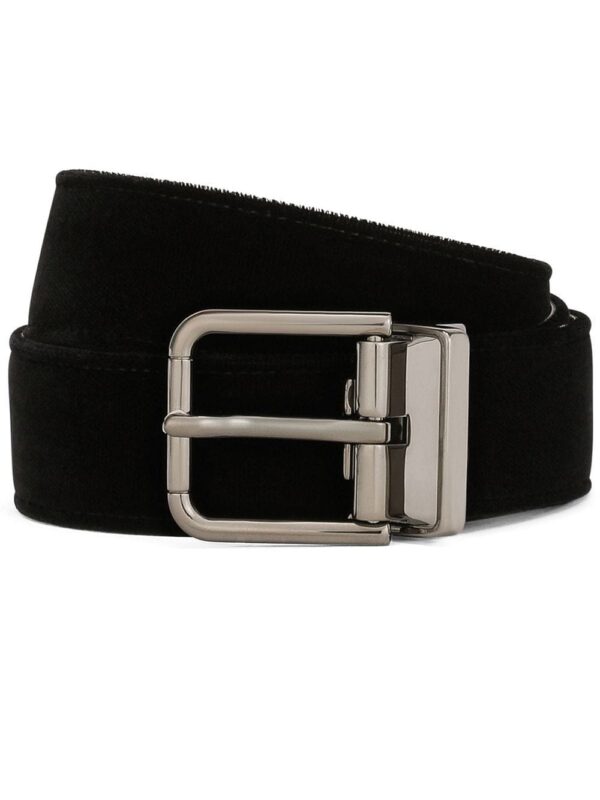 Dolce & Gabbana buckled velvet belt