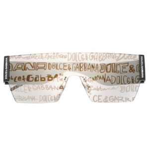 Dolce & Gabbana Eyewear shield-frame lens-decal sunglasses