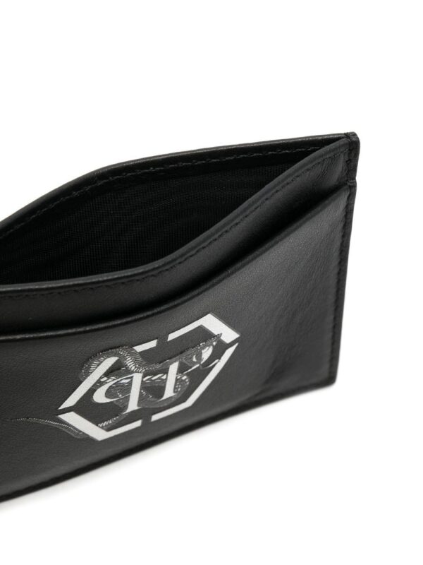 Philipp Plein French hexagon-print cardholder - Image 3