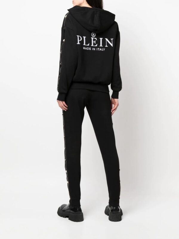 Philipp Plein  studded zip-front hoodie - Image 2