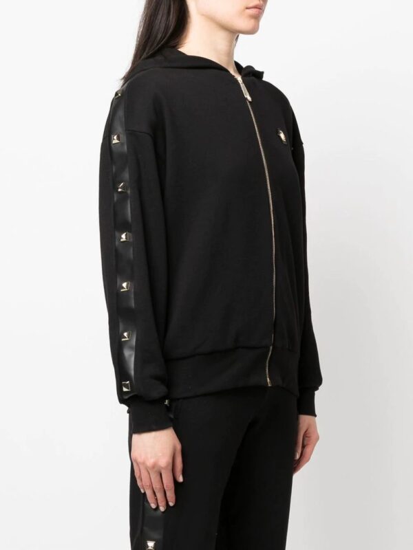 Philipp Plein  studded zip-front hoodie - Image 4