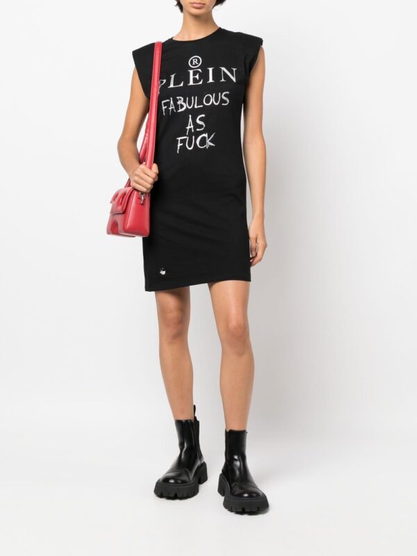 Philipp Plein crystal-embellished logo cotton T-shirt - Image 4