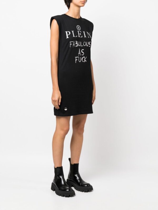 Philipp Plein crystal-embellished logo cotton T-shirt - Image 2