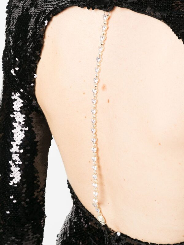 Philipp Plein long-sleeved sequin-embellished dress - Image 3