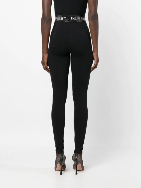 Philipp Plein  gem logo-waistband leggings - Image 4