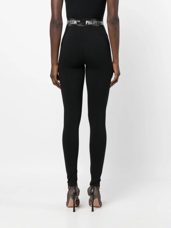 Philipp Plein  gem logo-waistband leggings - Image 4