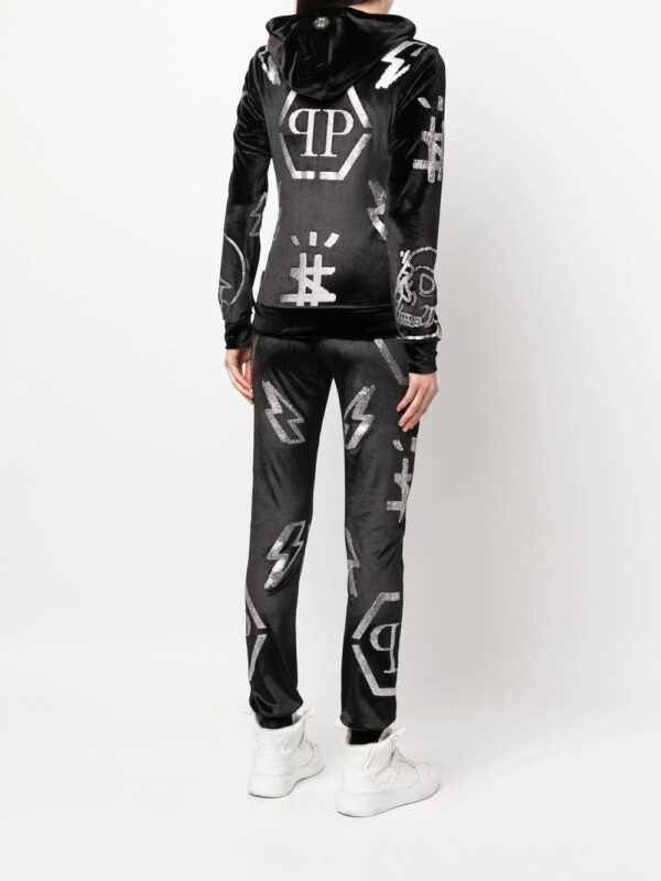 Philipp Plein  logo-studded hoodie tracksuit - Image 4