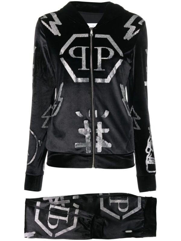 Philipp Plein  logo-studded hoodie tracksuit