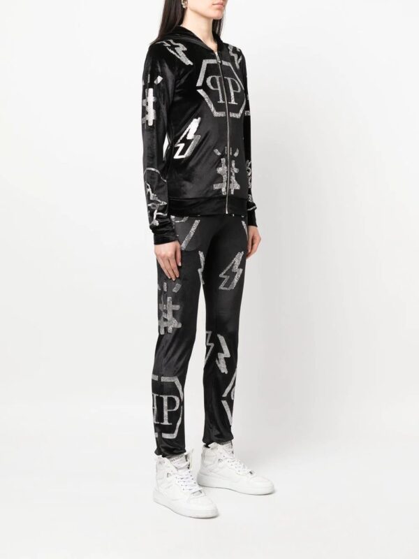 Philipp Plein  logo-studded hoodie tracksuit - Image 3
