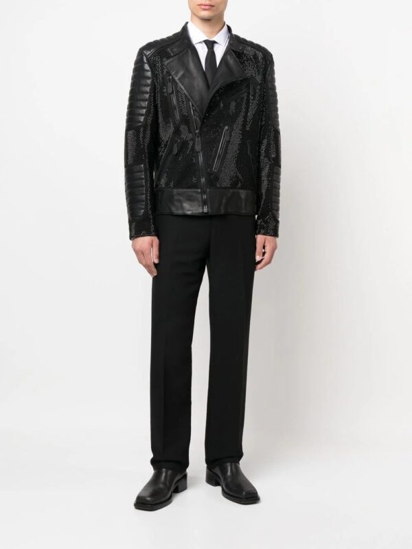 Philipp Plein  leather disco biker jacket - Image 2