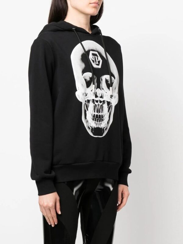 Philipp Plein  skull-print cotton hoodie - Image 3