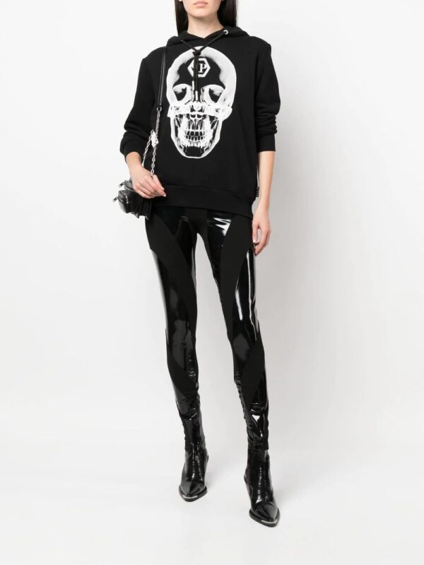 Philipp Plein  skull-print cotton hoodie - Image 2