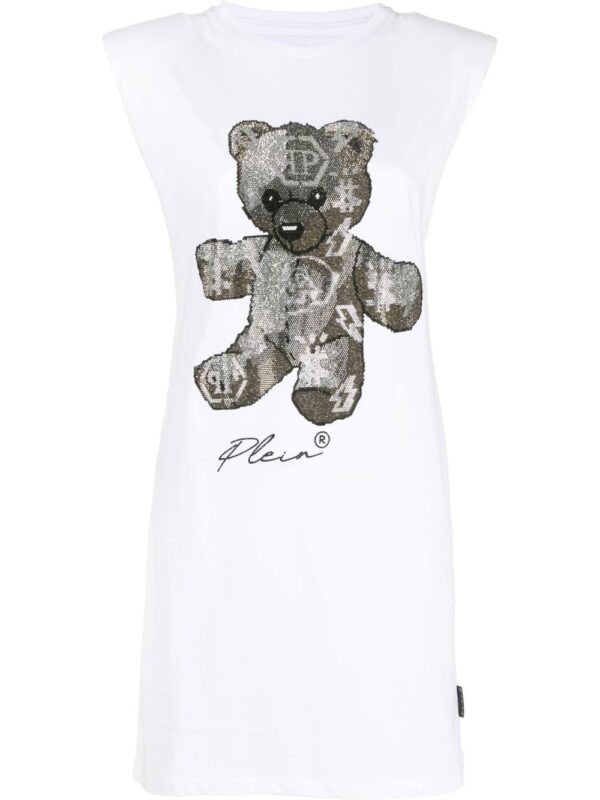 Philipp Plein crystal-embellished T-shirt dress