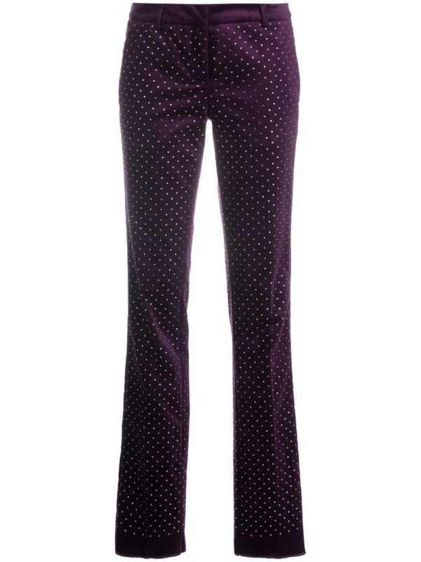 Philipp Plein  Office crystal-embellished trousers