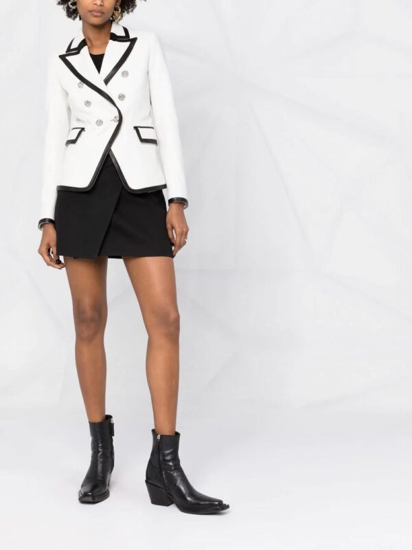 Philipp Plein  two-tone leather blazer - Image 2