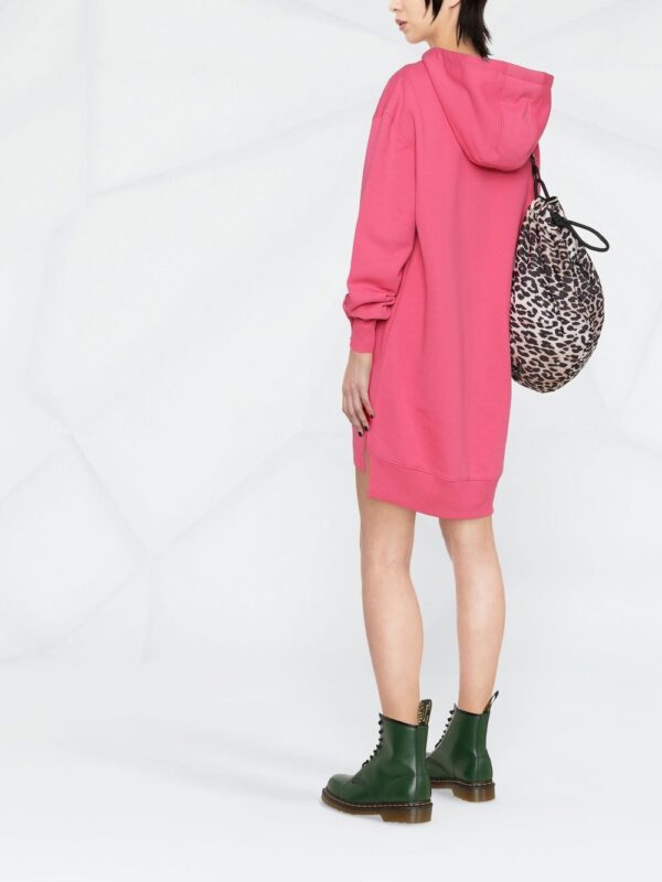 Moschino logo-print hooded dress - Image 2