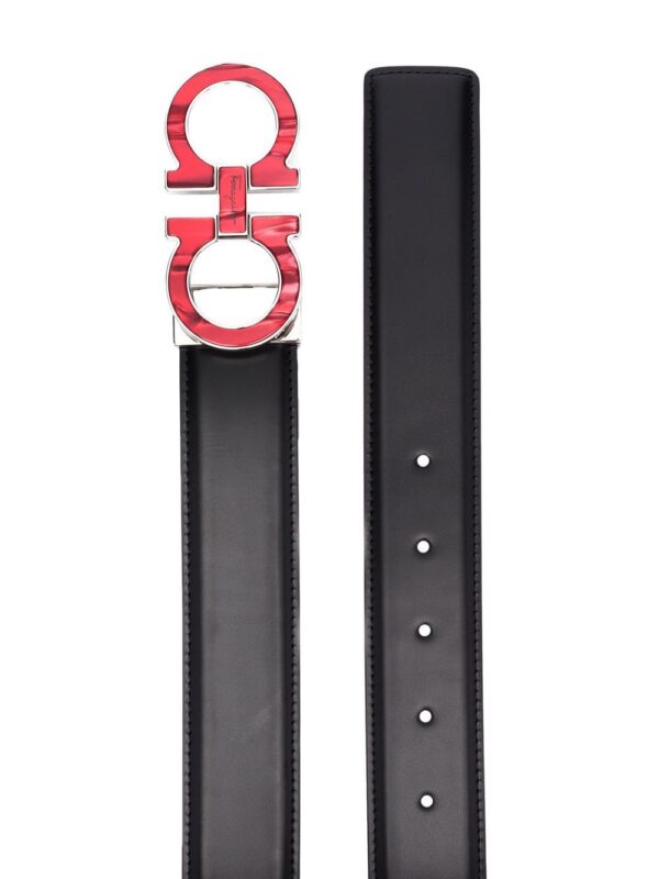 Ferragamo Gancini logo-buckle belt - Image 2