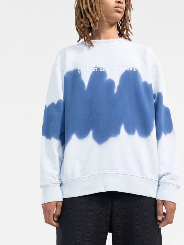 Karl Lagerfeld  painterly-print sweatshirt - Image 3