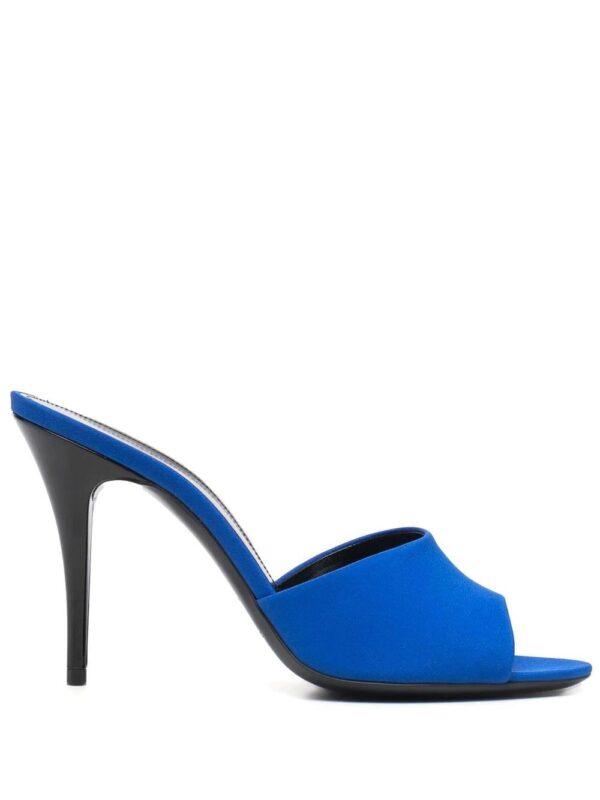 Saint Laurent  LA 16 silk heeled mules