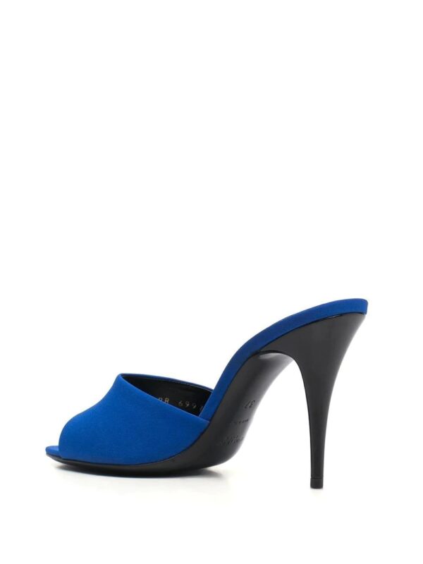 Saint Laurent  LA 16 silk heeled mules - Image 3
