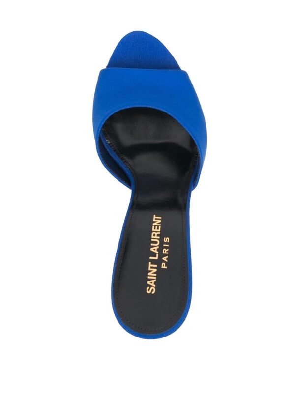 Saint Laurent  LA 16 silk heeled mules - Image 4