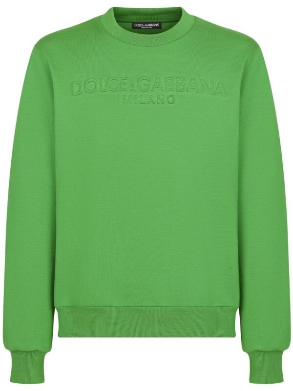 Dolce & Gabbana  embossed-logo cotton sweatshirt