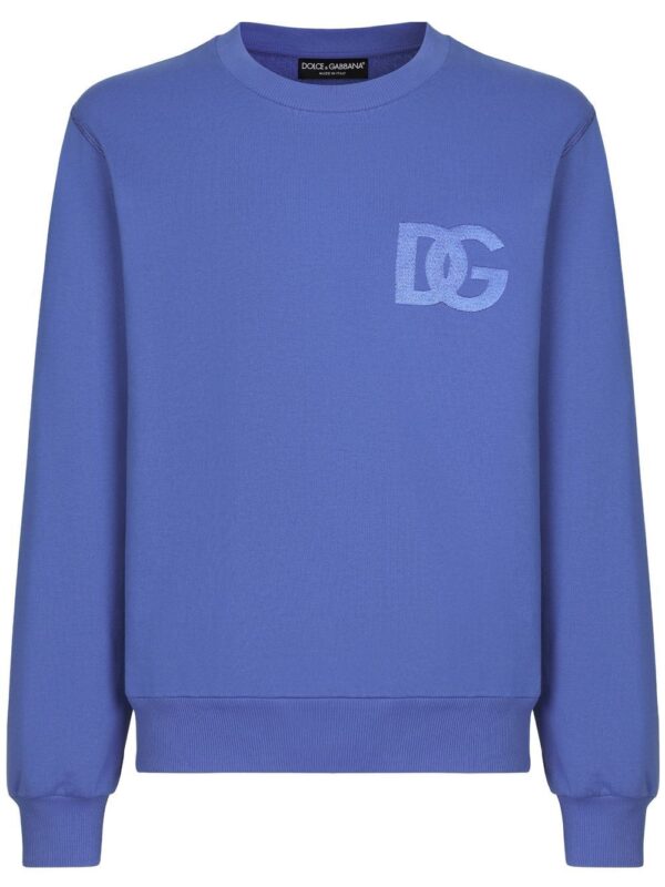 Dolce & Gabbana  DG embroidered-logo cotton sweatshirt