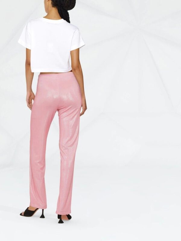 Dolce & Gabbana  cropped logo-plaque T-shirt - Image 4