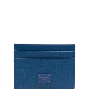 Dolce & Gabbana  logo-plaque leather cardholder