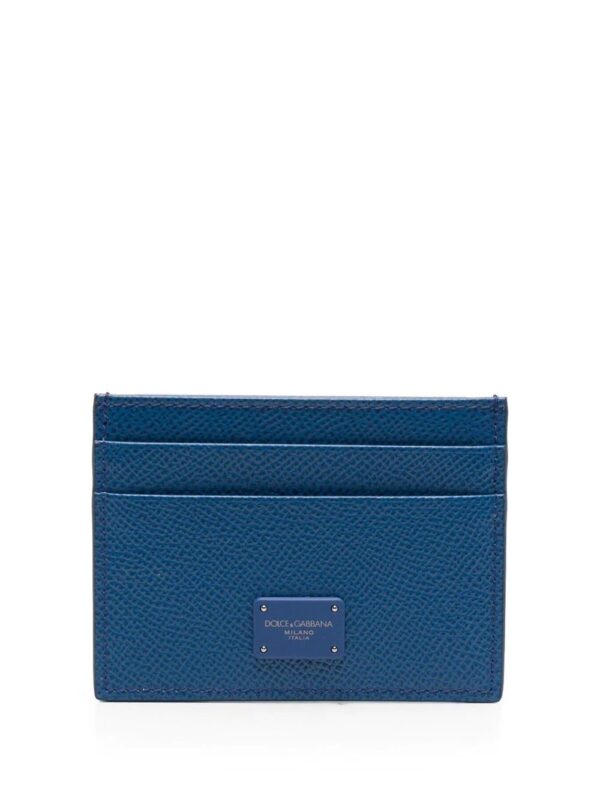 Dolce & Gabbana  logo-plaque leather cardholder