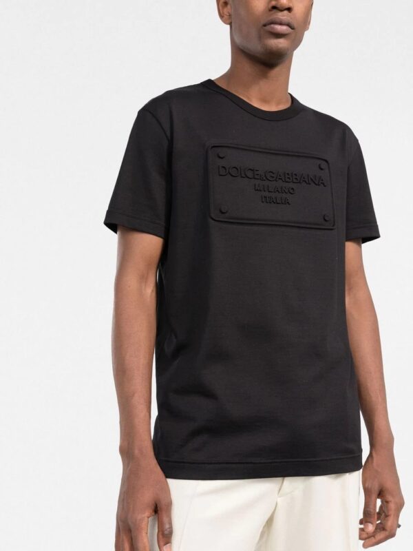 Dolce & gabbana  raised logo round-neck T-shirt - Image 3