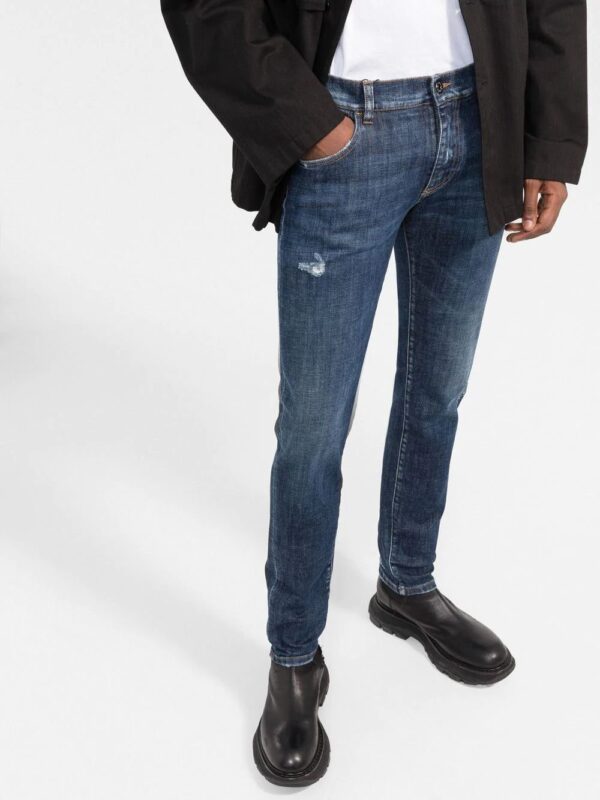 Dolce & gabbana  distressed-effect slim-fit jeans - Image 3