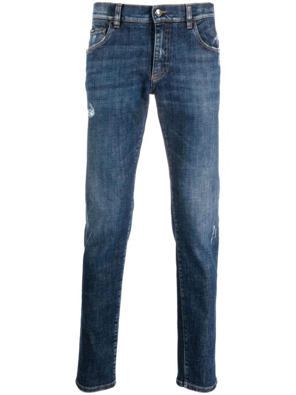 Dolce & gabbana  distressed-effect slim-fit jeans