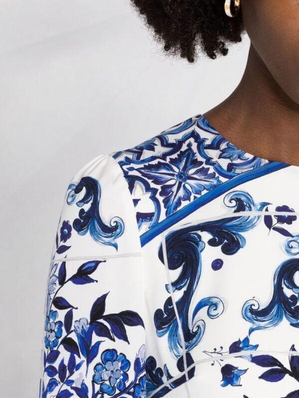 Dolce & Gabbana Majolica-print dress - Image 3