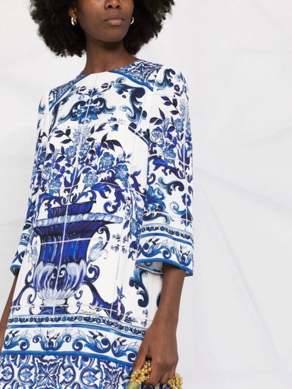 Dolce & Gabbana  Majolica-print dress - Image 3