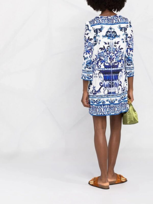 Dolce & Gabbana  Majolica-print dress - Image 4