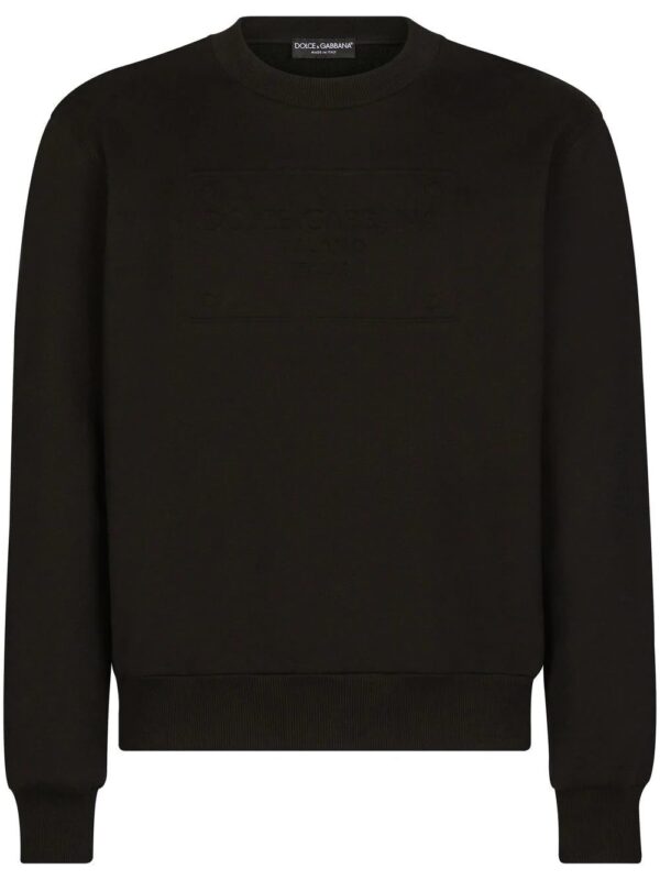 Dolce & Gabbana  logo-embossed crew neck sweatshirt