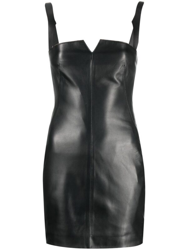 Off-White leather mini dress