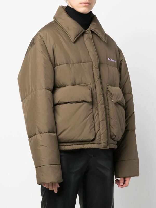 Off-White  Peach NY short puffer jacket - Image 3