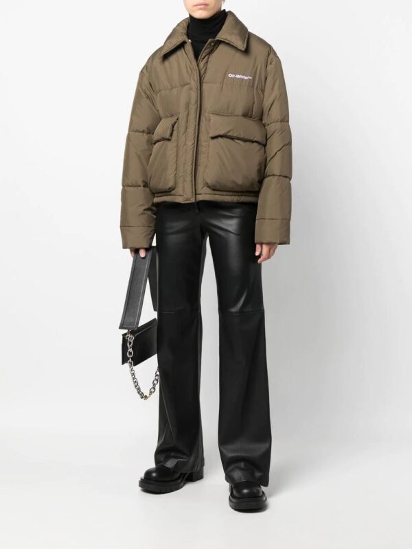 Off-White  Peach NY short puffer jacket - Image 2