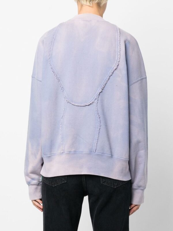 Off-White  frayed panelling logo sweatshirt - Image 4