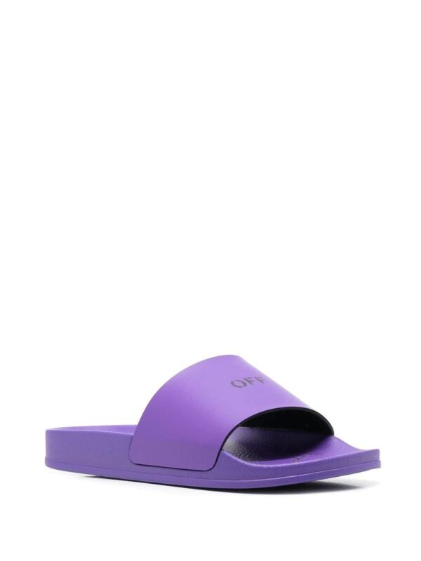Off-White  logo-stamp rubber slides - Image 2