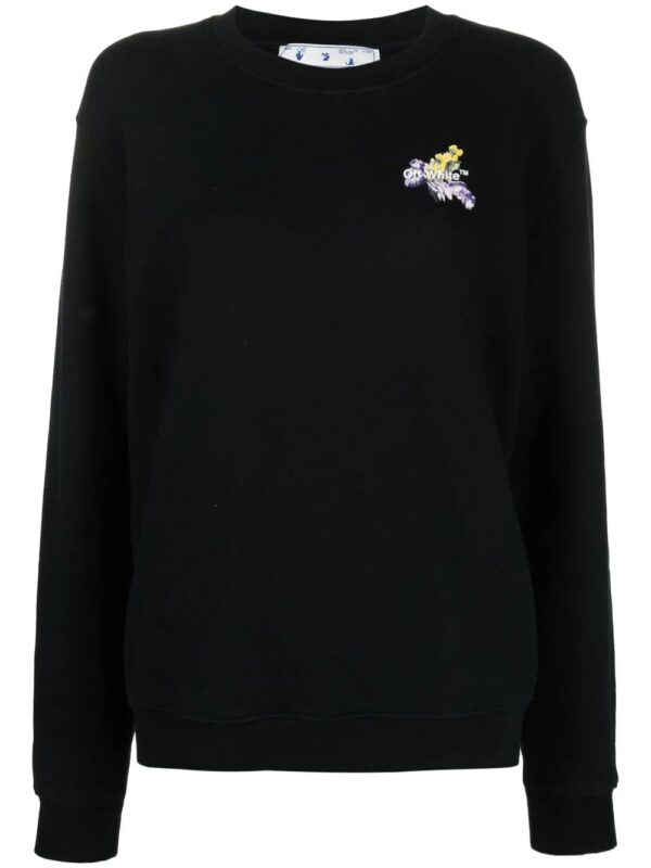 Off-White  Floral Arrows crew-neck sweatshirt