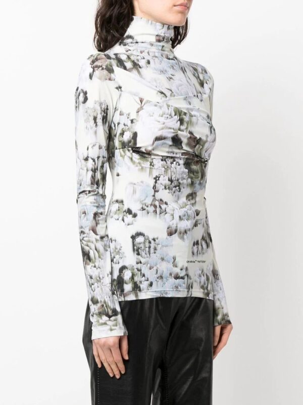 Off-White  Pattern print long-sleeve T-shirt - Image 3